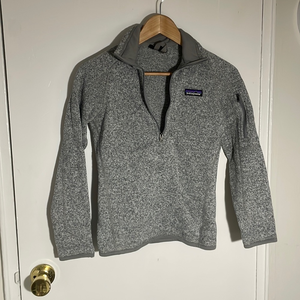 Patagonia Women's Better Sweater 1/4 Zip Pullover - birch white - XXS